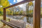 Swing and river view